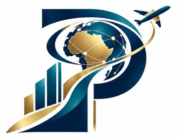 PTCCL emblem featuring Africa, connectivity, flight and growth